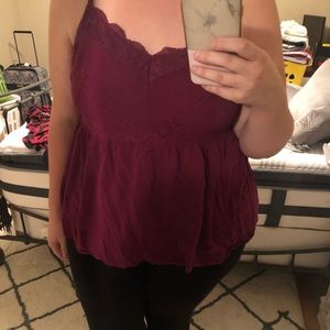 TORRID berry tank top